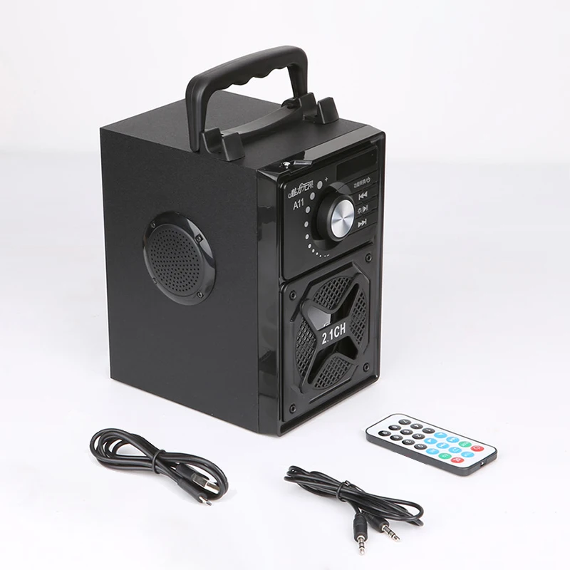 black without mic 3D объемный звук bluetooth акустическая система светодиодный светильник Сабвуфер Караоке динамик держатель телефона Поддержка Hands-free/USB/TF карта/AUX - Цвет: black without mic
