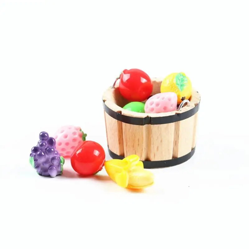 1 шт. мини бочка модель декоративный карман мебель ведро миниатюрный