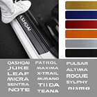 4 шт. углеродного волокна порога протектор наклейки на пороги аксессуары для Nissan Qashqai Juke Примечание X-TRAIL Micra Щенячий патруль и т. д