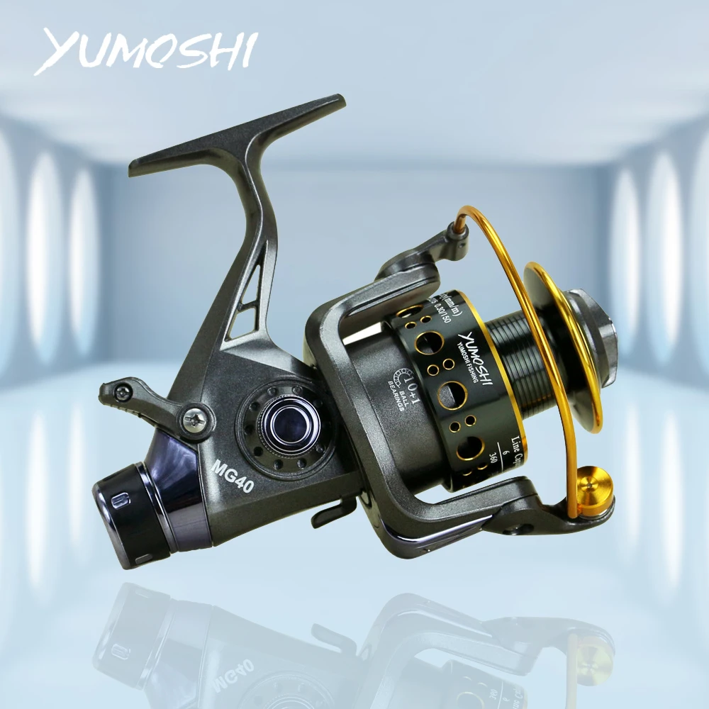 MG30-60 спиннинговая катушка с двойным тормозом металлическая левосторонняя/правая