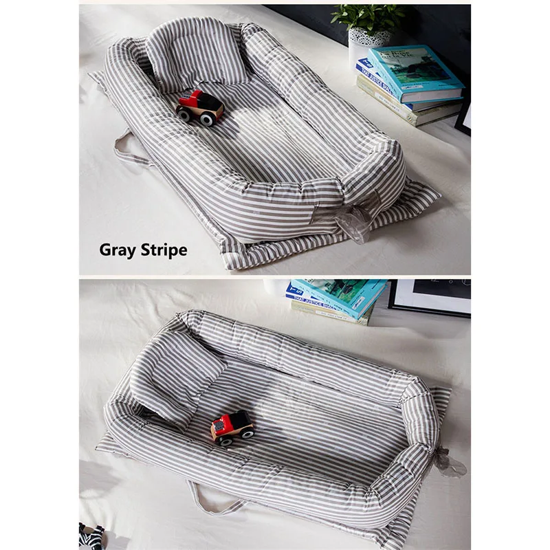 Портативная моющаяся кровать Bionic для детей 0 12 месяцев изолированная