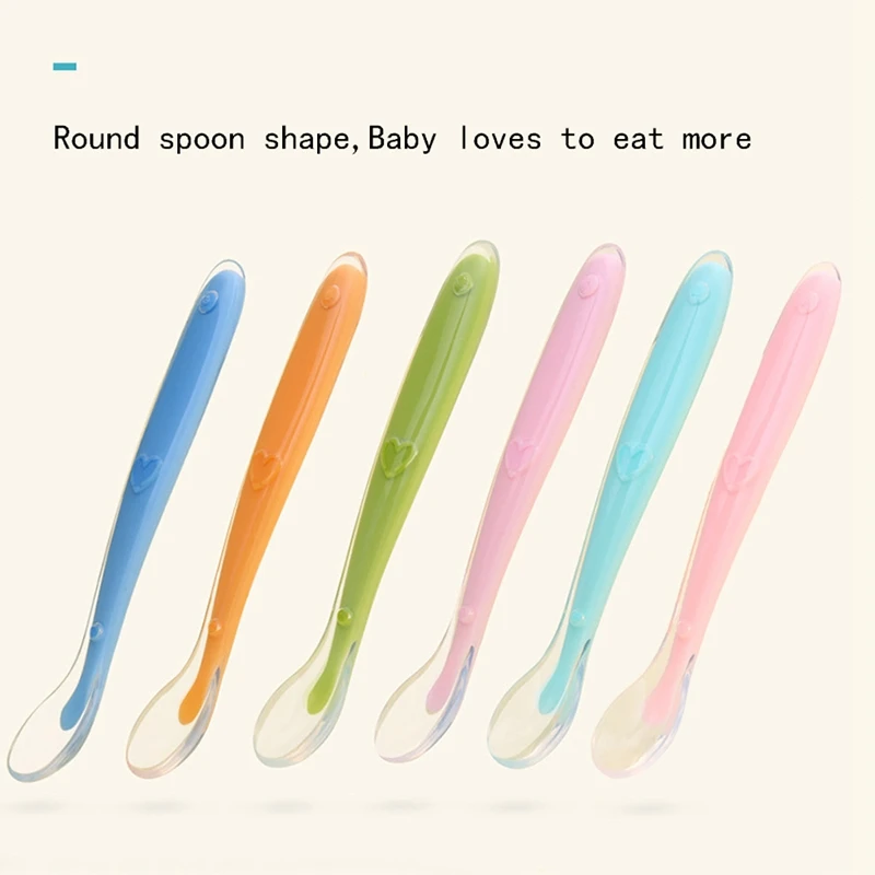 

Для Новорожденных Детская Ложка силиконовая Дети тренировочные ложка для кормления детей, с мягкой головкой и силиконовая ложка для грудни...