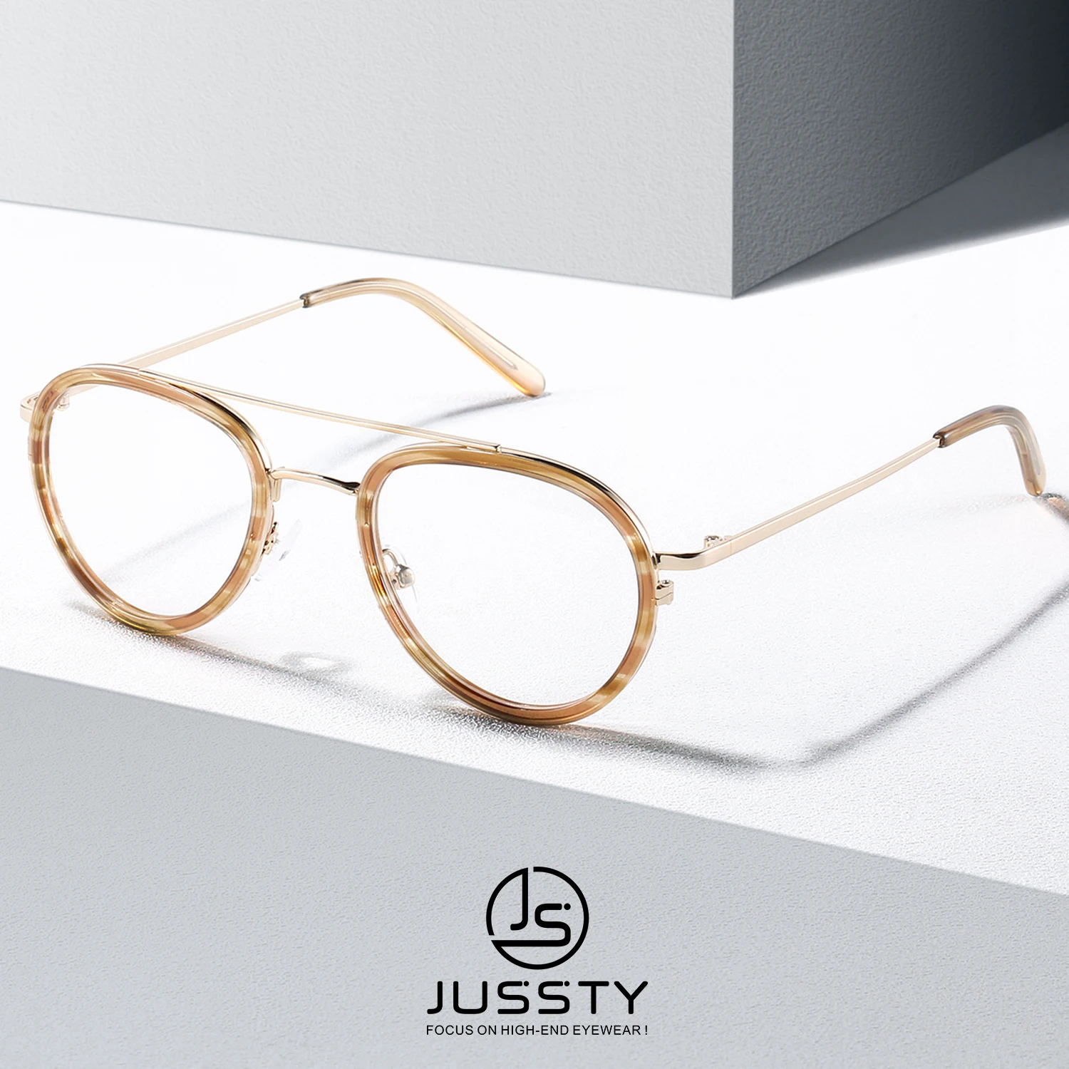 Оправа для очков Мужская близорукости модный аксессуар в круглой оправе