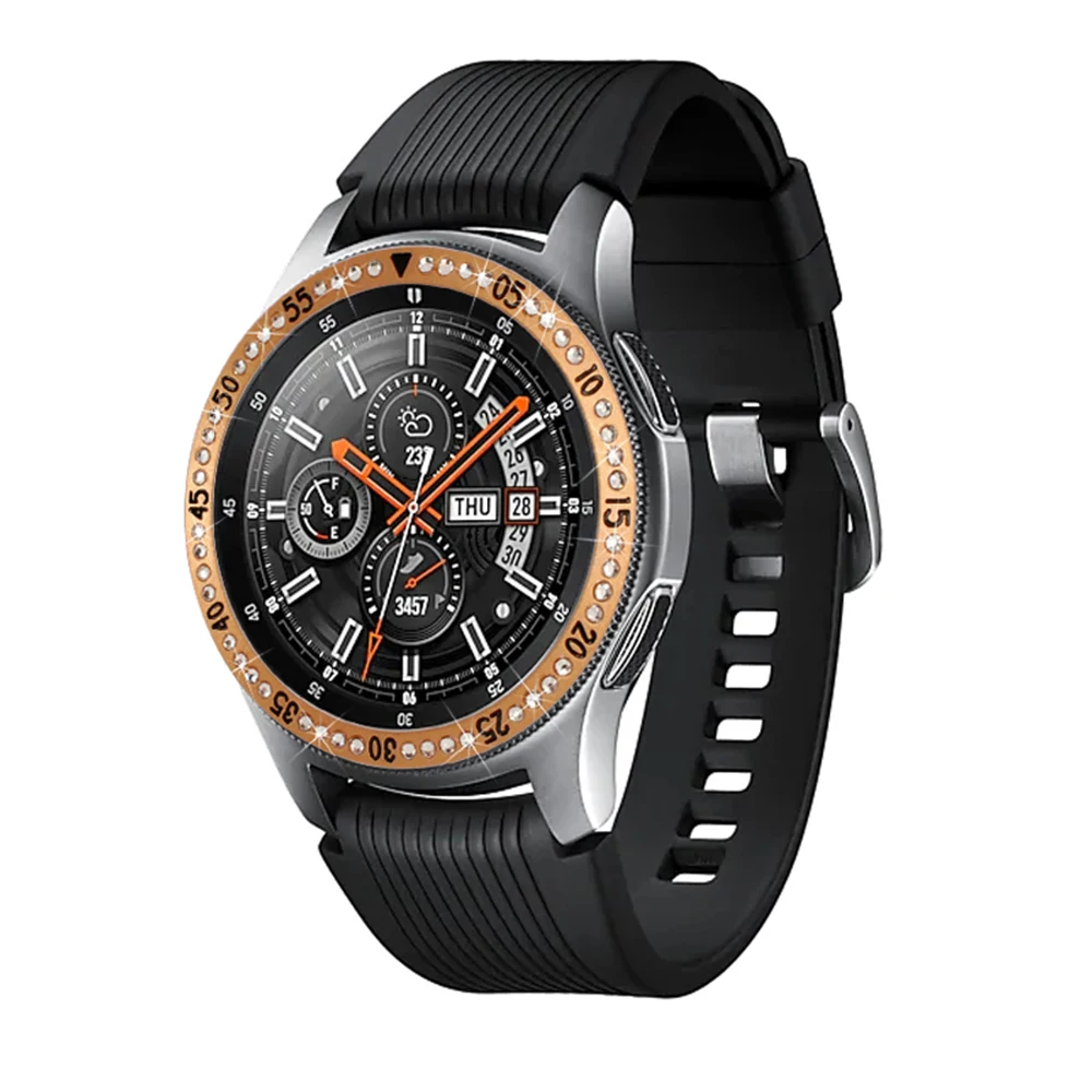 Ободок для samsung gear S3 Frontier модный металлический набор Бриллиантовая оправа для samsung Galaxy Watch 42 мм 46 мм аксессуары для часов