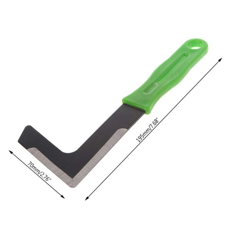 

L Shaped Weeding Scraper Garden Patio Weed Remover Patio Paving Moss Grass Cutter Lawn Mower Set