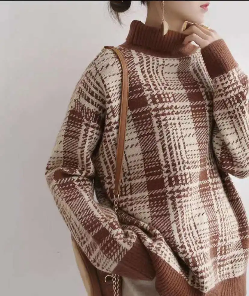 

New Female Sweater Women Winter Pullover Knitting Overszie Long Sleeve Girls Tops Loose Sweaters Knitted Outerwear Thin Sexy