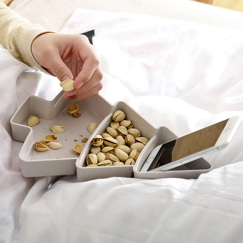 

Creative Christmas tree dried fruit tray household snack tray plastic candy tray melon seeds dried fruit box lazy snack box