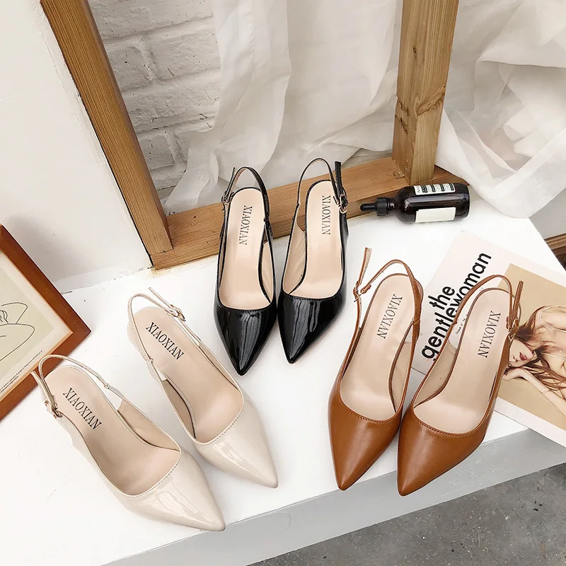2020 женская обувь Туфли лодочки с острым носком Женские модельные туфли