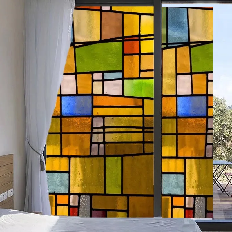 Изготовление размеров под заказ электростатического матовое витражная плёнка