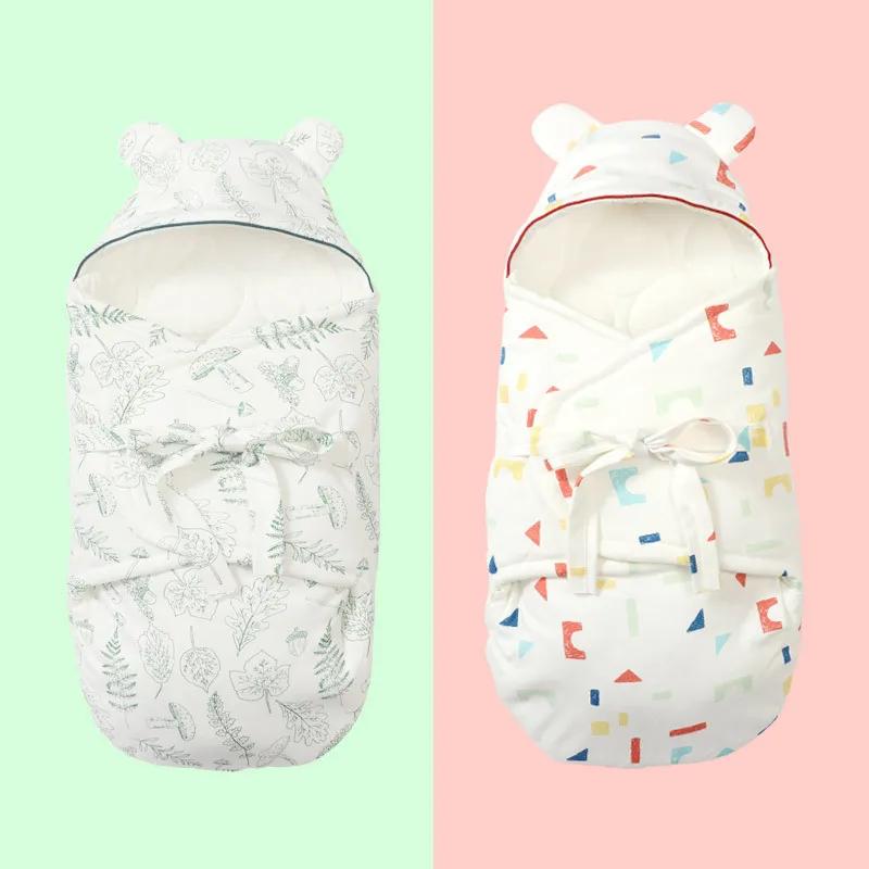 

Babies Warm Sleeping Bags Newborn Baby Cartoon Swaddle Wrap Envelope Cotton Baby Blanket Swaddling Stroller Kids Wrap Sleepsack