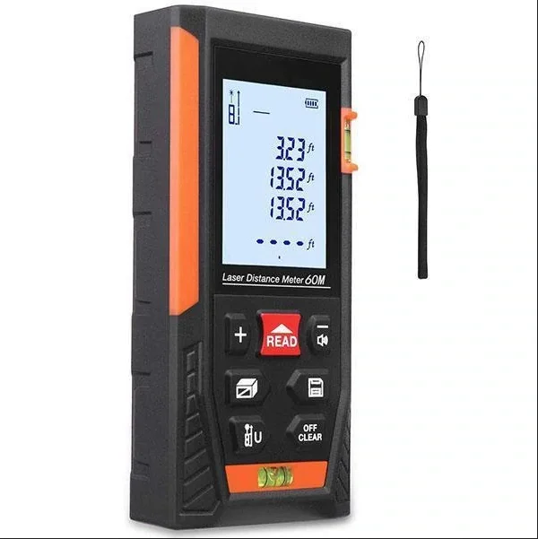 

INIM®Laser Rangefinder High Accurate Roulette Laser Distance Measuring 40M Digital Tape Measure Range Handheld Instrument