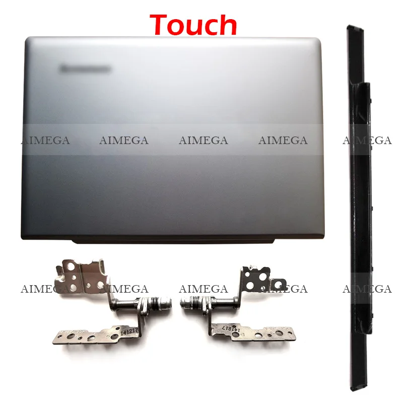 Новая серебряная сенсорная задняя крышка LCD ноутбука/петли/Петли Крышка для Lenovo