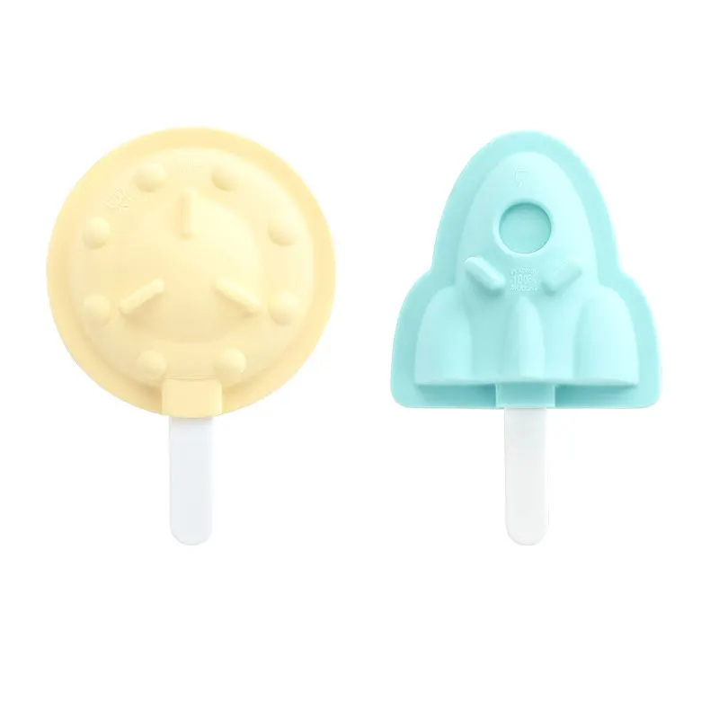 

Silicone Popsicle Mold Solid Color Ice Cream Mould Cute Mold Multicolor Kitchen Supplies Useful Home Decoration