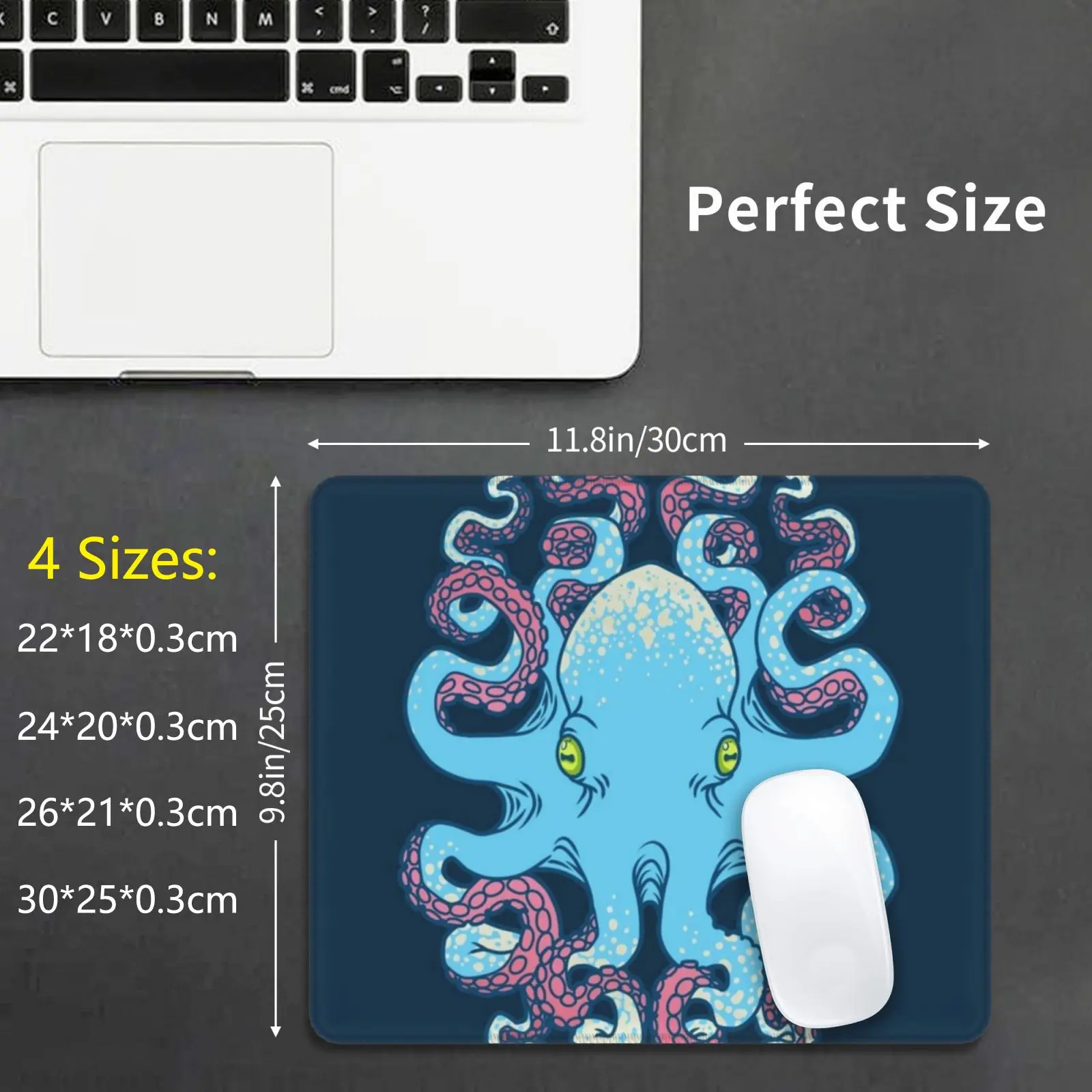 

Twisted Tentacles Mouse Pad DIY Print Octopus Octopi Tentacle Animal Animals Ocean