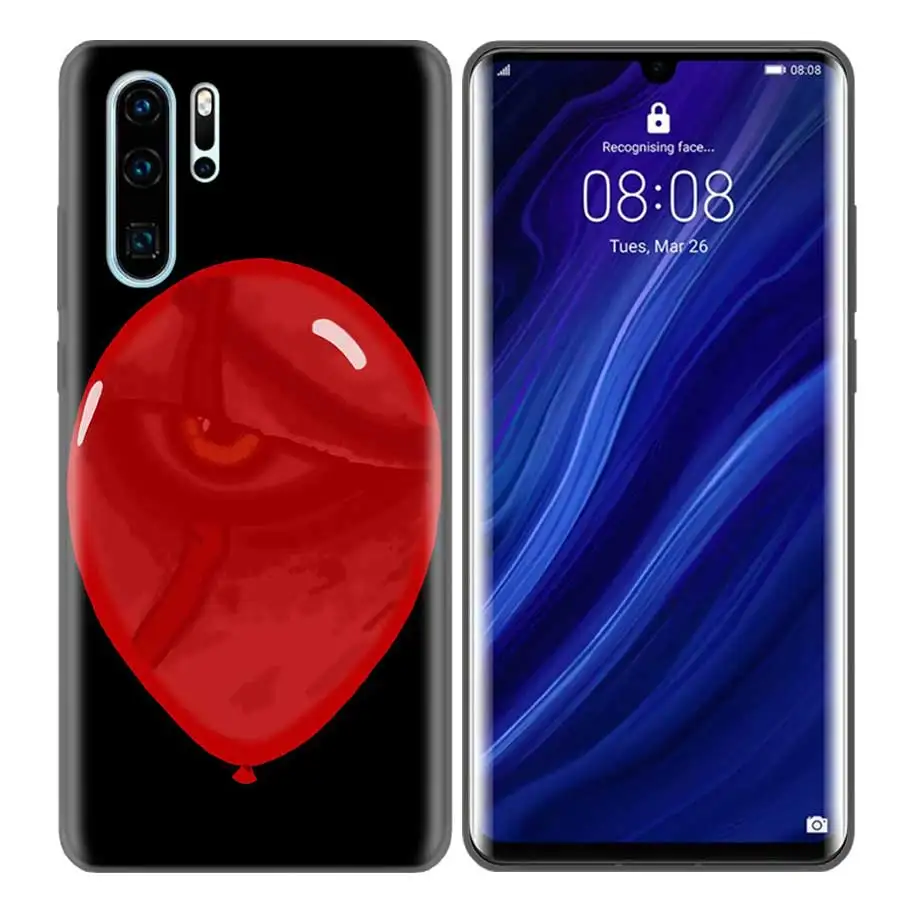 SX-003 Черный силиконовый чехол для huawei P30 P20 P10 mate 30 20 10 Lite Pro Coque Fundas, чехлы, раковины, Pennywise, клоун, ужас - Цвет: SX-003