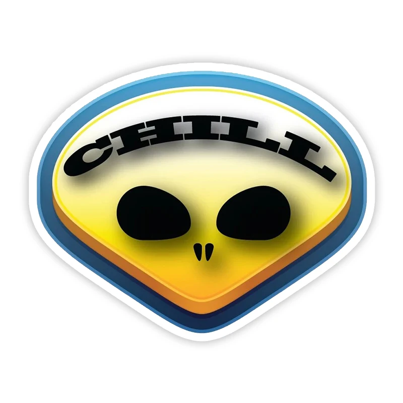 

S40660 # различные размеры ПВХ самоклеящаяся наклейка холодный инопланетянин лицо Автомобильная наклейка водонепроницаемые автомобильные де...