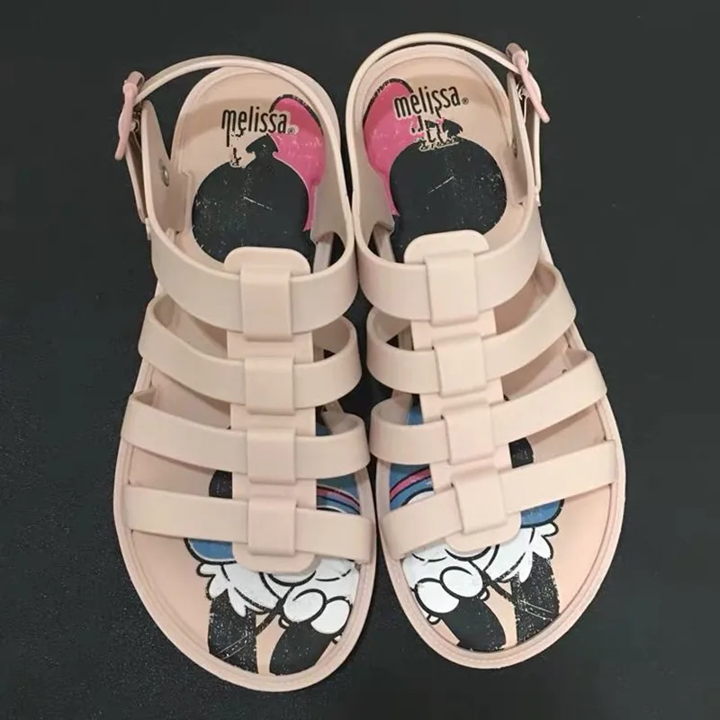 Melissa/Новинка 2020 года женские сандалии Новинка кристалированные на платформе Melissa