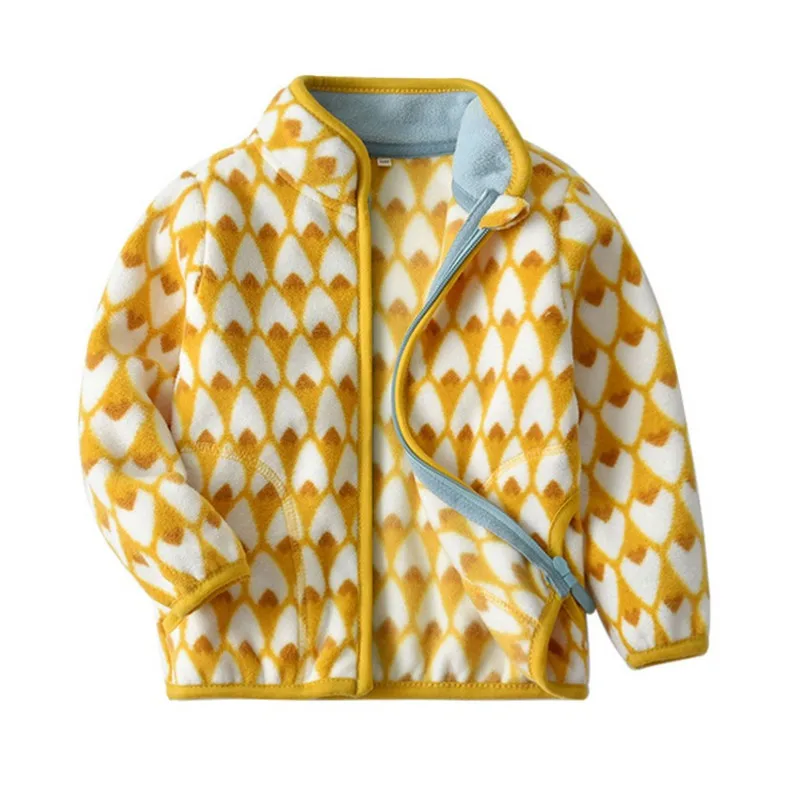 T1539 yellow Детские куртки на молнии; Новинка года; модные пальто с леопардовым принтом; детская верхняя одежда на осень-зиму; куртки для мальчиков и девочек; пальто - Color: T1539 yellow