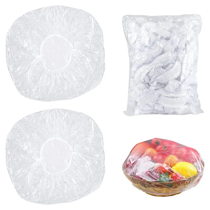 

50/100Pcs Food Storage Cover Bag Kitchen Refrigerated Fruit And Vegetable Food Disposable Cover Film Dust-proof Not Crack Easily