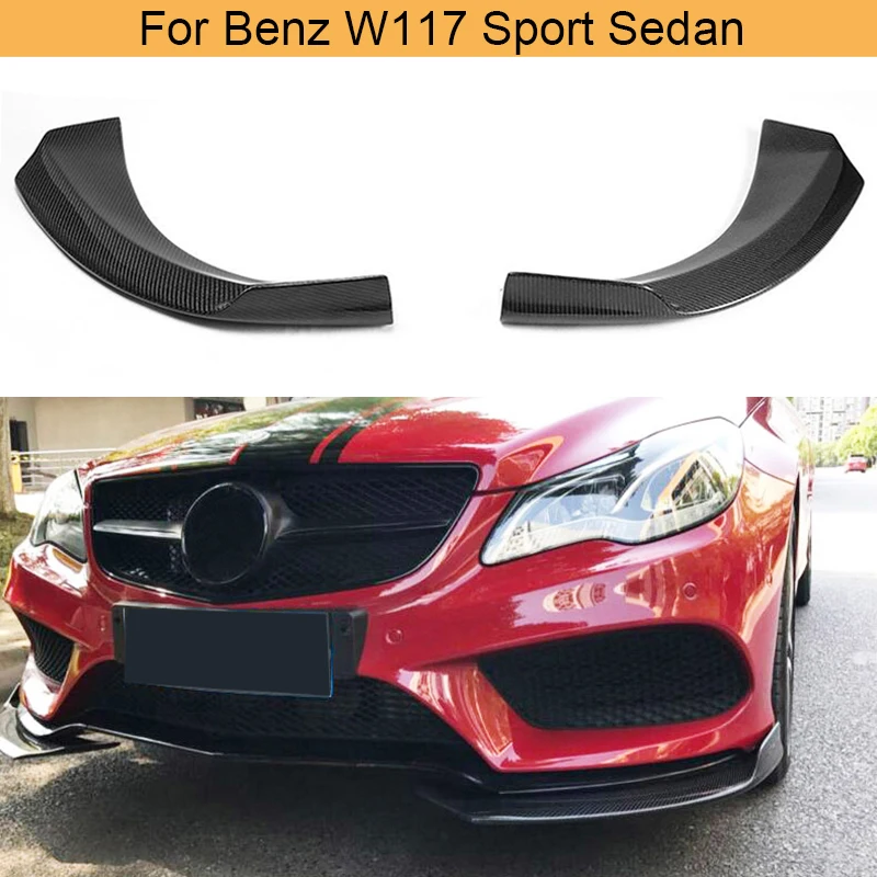 Разветвители для переднего бампера автомобиля из углеродного волокна Mercedes Benz CLA