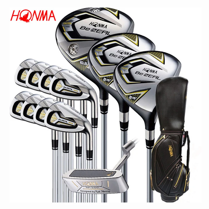preço Novo 525 Clube De Golfe Honma Bezeal 525 Conjunto Completo Honma Golf Club Driver. Madeira. Ferros. Putter Grafite Golfe (sem Saco)