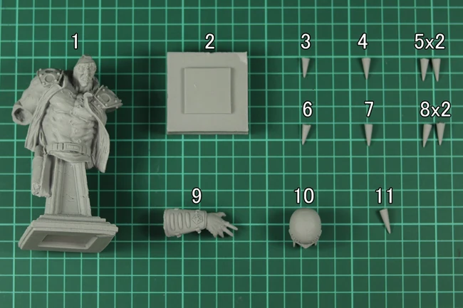 Каучуковая фигурка 1/10 кулак Северной Звезды статуя Яги Неокрашенный гараж смолы модель комплект