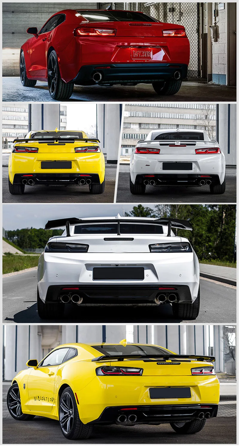 Автомобильный светодиодный задний фонарь для Chevrolet Camaro задний ходовой свет+ Тормозная лампа+ Динамический указатель поворота