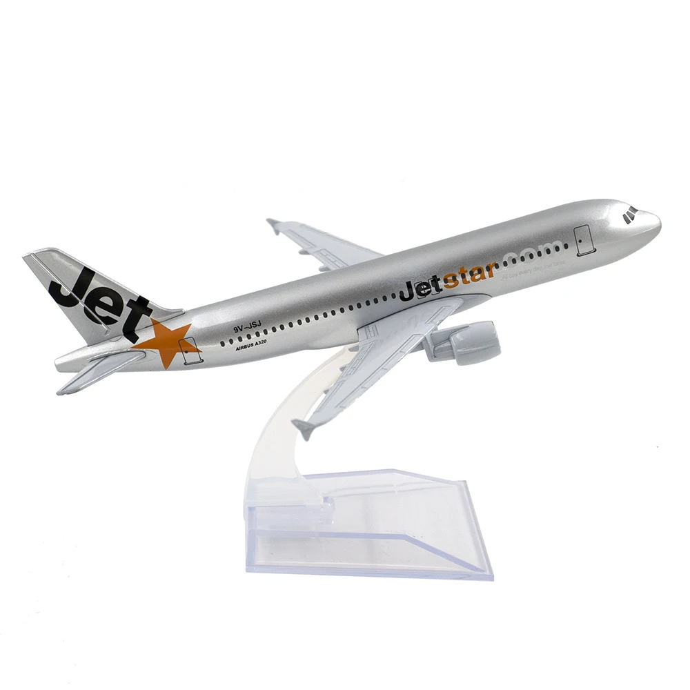 1/400 масштаб самолета Airbus A320 Jet Star Airways 16 см модель из сплава игрушки для детей