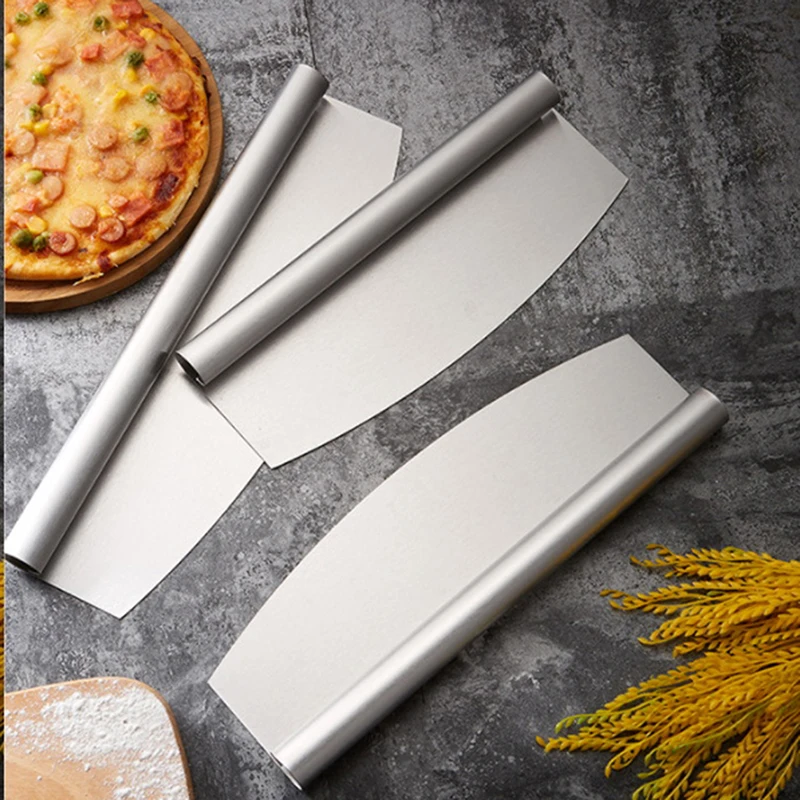 

1 Pc Premium Pizza Cutter Rocker Blade Stainless Steel Pizza Cutter Slicer Chopper Knife Chef Tool Stainless steel pizza cutter