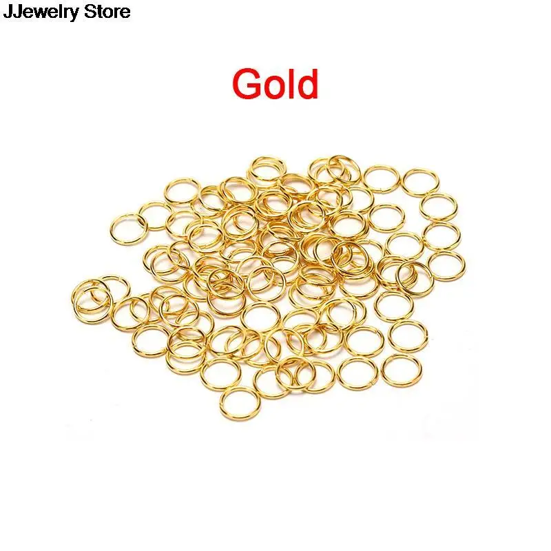 100pcs Jump Rings Split 4mm/5mm/6mm/7mm/8mm For Jewelry Ornament Opening Connection Ring | Украшения и аксессуары