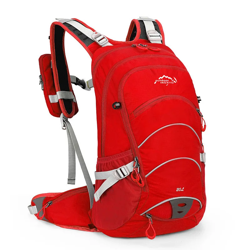 

Outdoor cycling hiking backpack with helmet net pocket camping travel bag backpack with quick drinking system