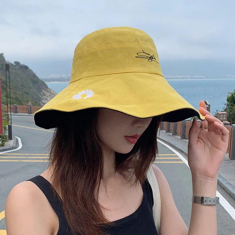 Женская пляжная Панама с широкими полями зернистая ткань шапки для рыбаков