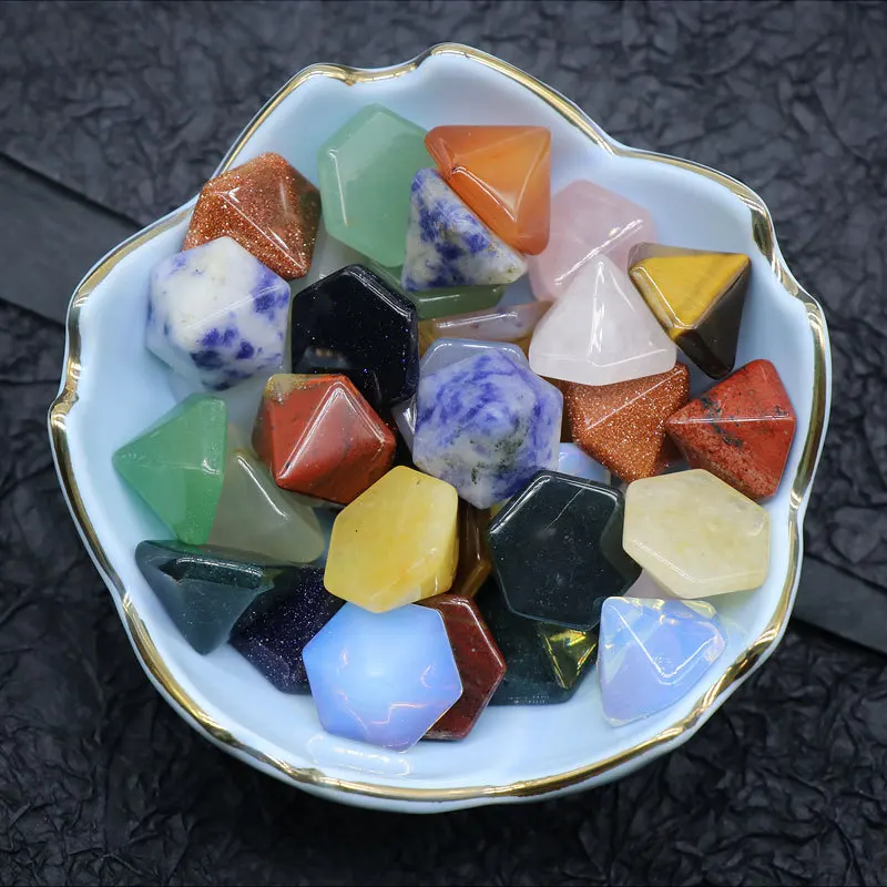 

10 шт., кристалл, агат, полудрагоценный камень, зеркальная чакра, бусины россыпью, сделай сам, инкрустированный алмазным материалом, кварц, ТО...