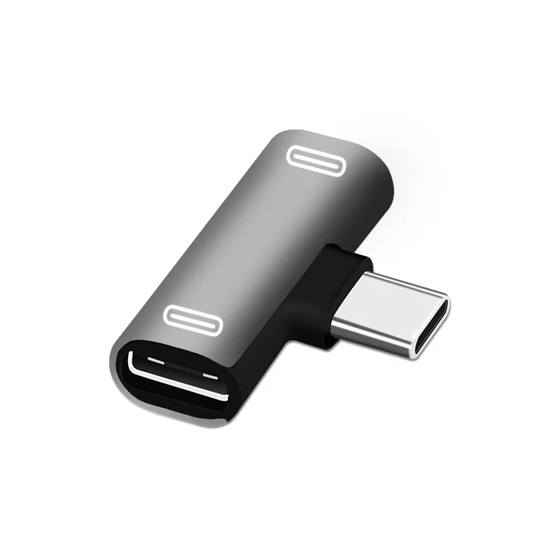 DualTypeCUSB CEarphoneHeadphoneAudioChargingChargerAdapterSplitterConvertorforXiaomi66X8Note3Mix2HuaweiMate10P20|Наушники и