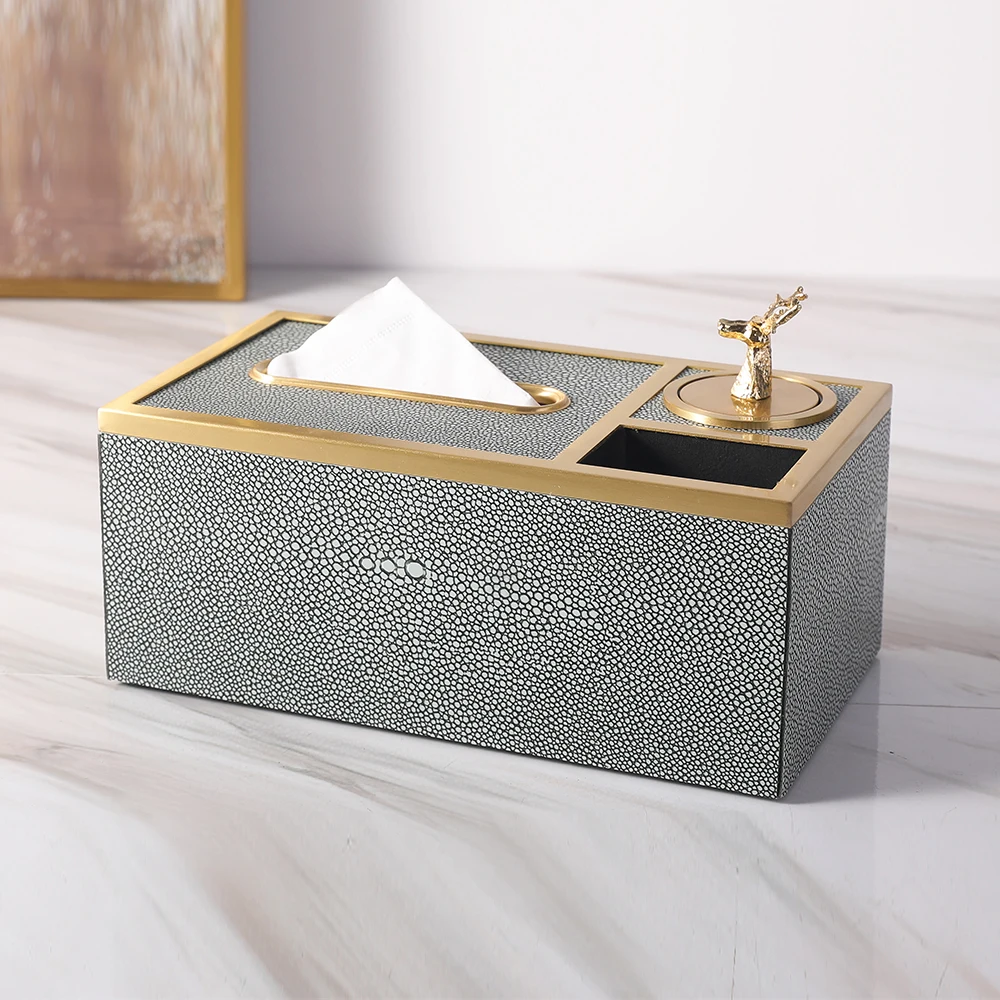 

Rectangle Tissue Box Creative Nordic Tissue Box Container Leather Home Office Storage Caja Almacenamiento Home Storage BK50ZJ