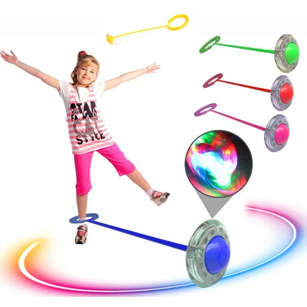 Мяч детский со шнурком для прыжков и светодиодной подсветкой|Спортивные игры| |