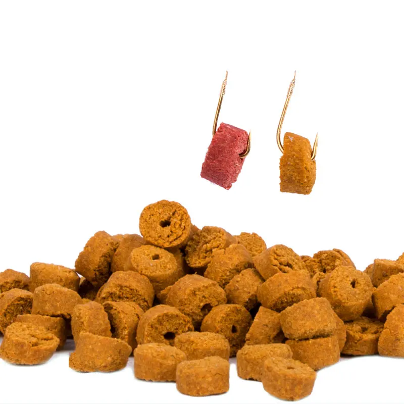 

Rompin 100pcs Red Carp Fishing Hollow Bait Grass Carp Baits Fishing Baits Lure Formula Insect Particle Boilie Pellets Hook Up