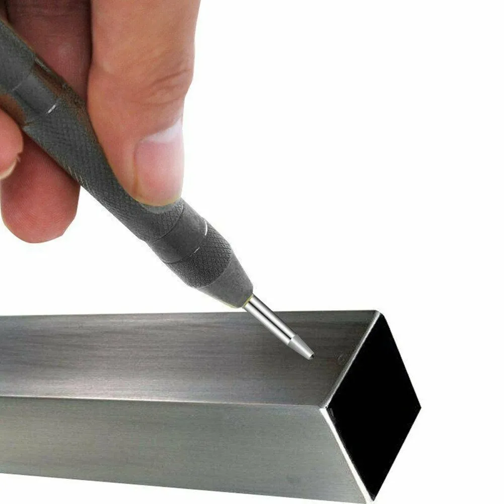 

4pcs Automatic Center Punch Spring Loaded Metal Wood Press Dent 130mm Black Punches Workshop Equipment Hand Tools