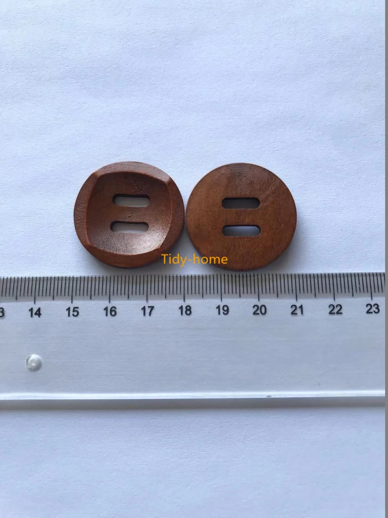 20 шт./лот 30 мм винтажные большие кнопки для пальто кофейные деревянные поделок