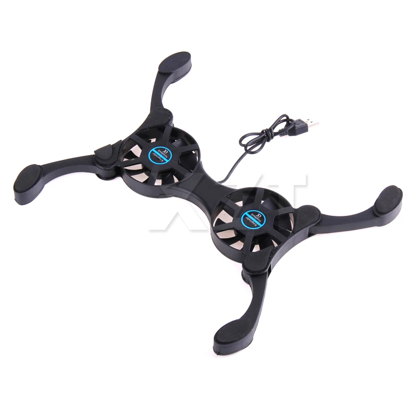 

Foldable USB Cooling Fan CPU Cooler Mini Octopus Notebook Cooler Pad Quiet Stand Double Fans for 7-15 inch Notebook Laptop