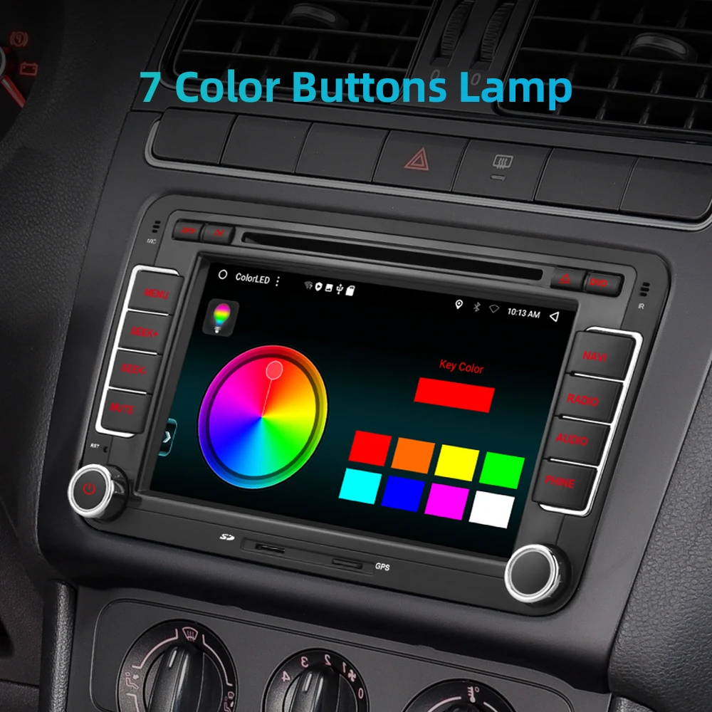 Автомагнитола Isudar DSP мультимедийный плеер на Android с GPS для