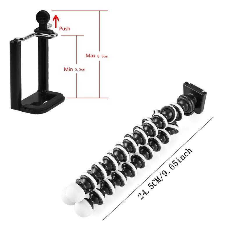 octopus flexible tripod stand gorillapod for phone telefon mobile phone smartphone dslr camera table desk mini tripod with clip free global shipping