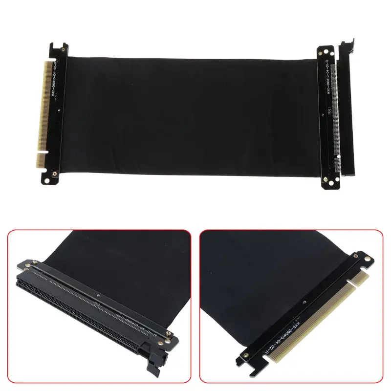 

PCI Express 3.0 16x Flexible Cable Extension Port Adapter High Speed Riser Card