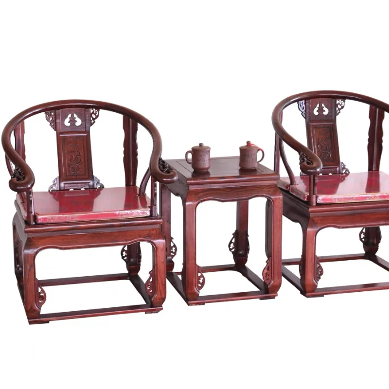 

Solid Wood Chair Chinese Style Ming Qing Retro Rosewood-like Classical Antique Reproduction Furniture Armchair Palace Chair