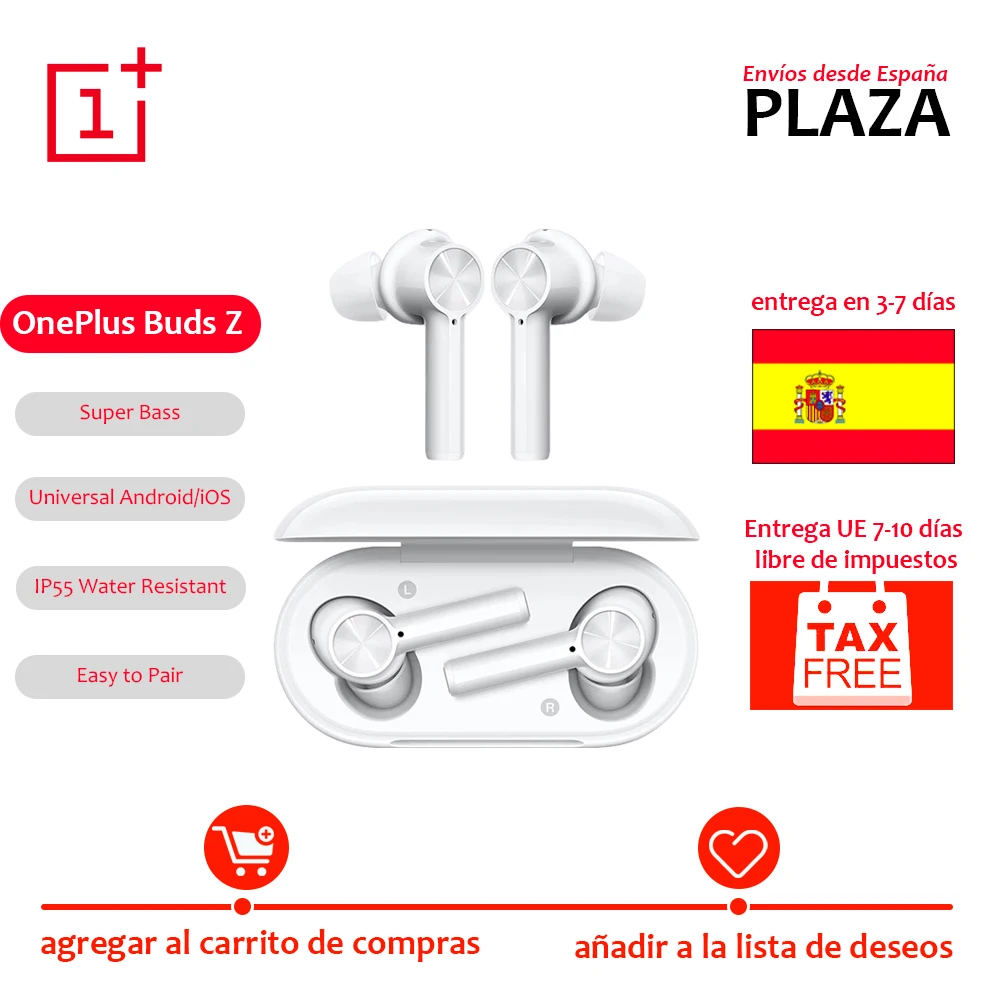 Оригинальные беспроводные Bluetooth наушники OnePlus Buds Z 8T TWS с шумоподавлением для Nord N10