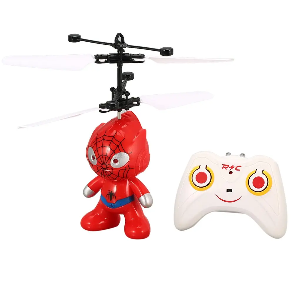 Rc Astronaut Aircraft Drone Airplane Remote Control Toy Flying Mini RC Infraed Induction Aircraft Flashing Light Toys for Kid