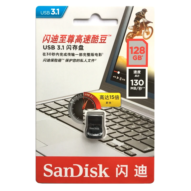 Двойной Флеш-накопитель SanDisk флеш-накопитель USB 3,0 128 ГБ флэш-накопитель 64 ГБ флэш-накопитель USB ключ 32 Гб оперативной памяти, 16 Гб встроенной памяти, флеш-накопитель 256 ГБ U диск 100 МБ/с. для ПК/ТВ