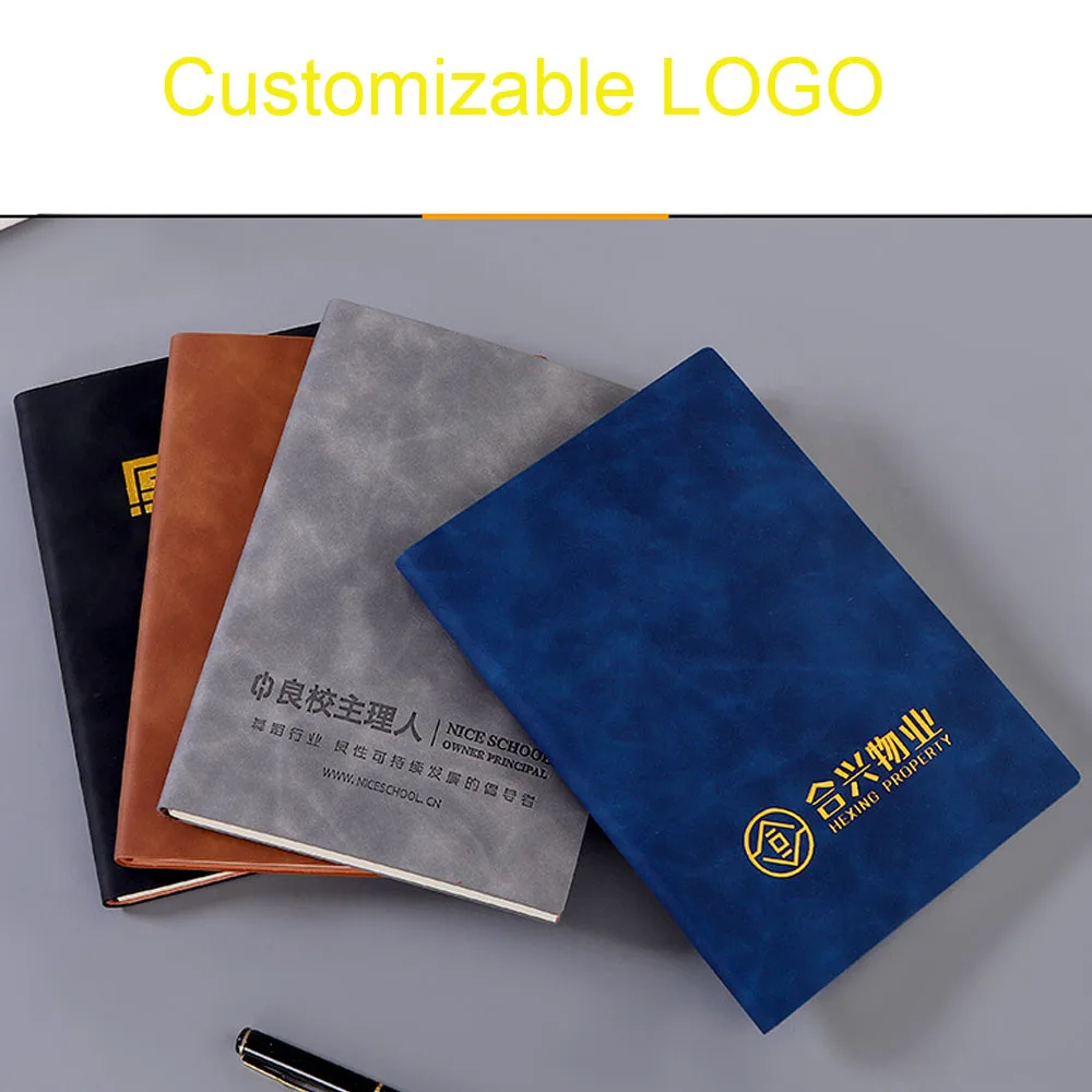

100 Sheets Business Office Soft Copy Notepad A5 Notebook Message Book Gift Box Set Student Company Customized Logo