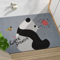 cute animals home door mat carpet pvc anti slip dustproof entrance door mat living room custom cartoon panda hallway mat carpet