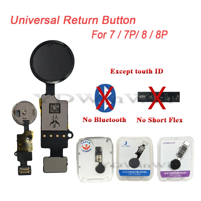 10 шт. 3rd Gen с универсальным дизайном кнопкой домой гибкий кабель для IPhone 7 8 Plus